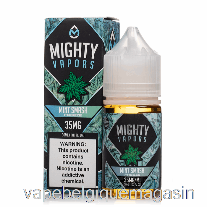 Vape Jetable Menthe Smash Freeze - Sels Puissants - 30ml 35mg